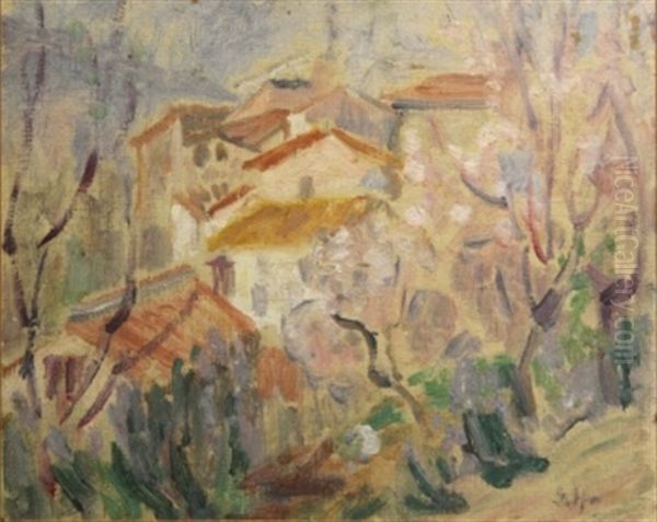 Spring In Mougin Oil Painting by Grace Henry