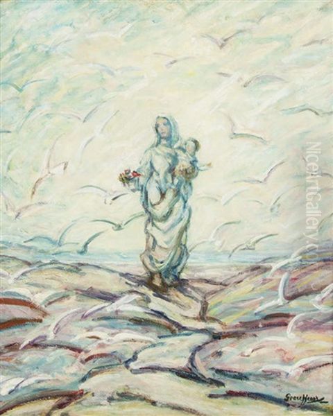 Madonna Of The West Oil Painting by Grace Henry