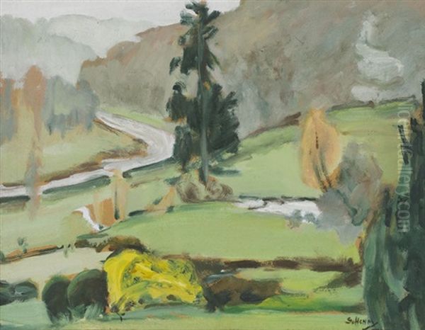 View From Glen Of The Downs Hotel, Wicklow by Grace Henry