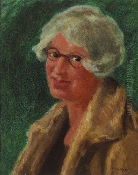 Portrait Of Helen Waddell by Grace Henry