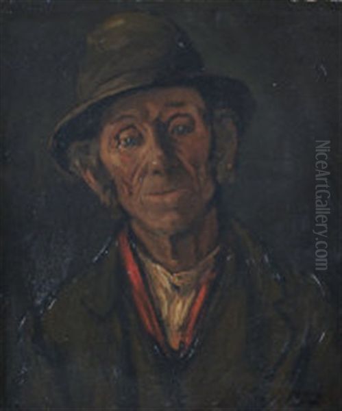 Old Achill Man (study) by Grace Henry