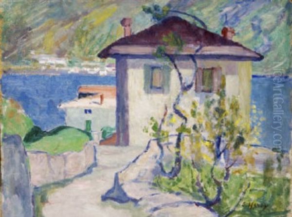 Lenno, Lake Como Oil Painting by Grace Henry