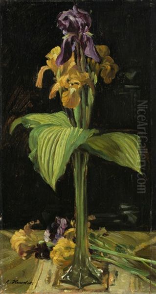 Blumenstilleben Oil Painting by Ernst Henseler