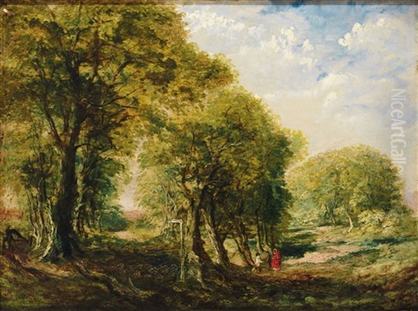 View Near Woodstock Oil Painting by Frederick Henry Henshaw