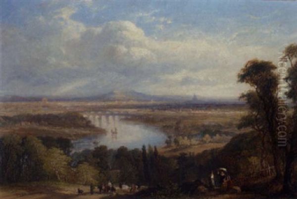 Rome From The Campagna Oil Painting by Frederick Henry Henshaw