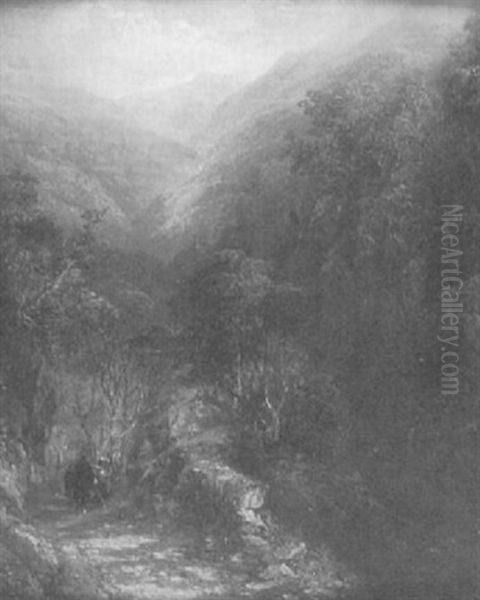 Approaching Ben Nevis, Invernesshire Oil Painting by Frederick Henry Henshaw