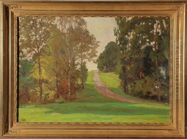 Berliner Parklandschaft Im Sommer Oil Painting by Hans Rudolf Hentschel