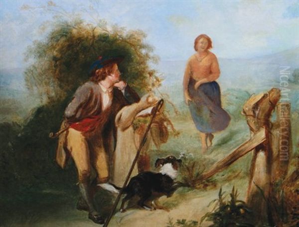 The Tryst Oil Painting by Isaac Henzell