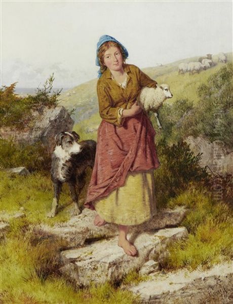 The Rescued Lamb Oil Painting by Isaac Henzell