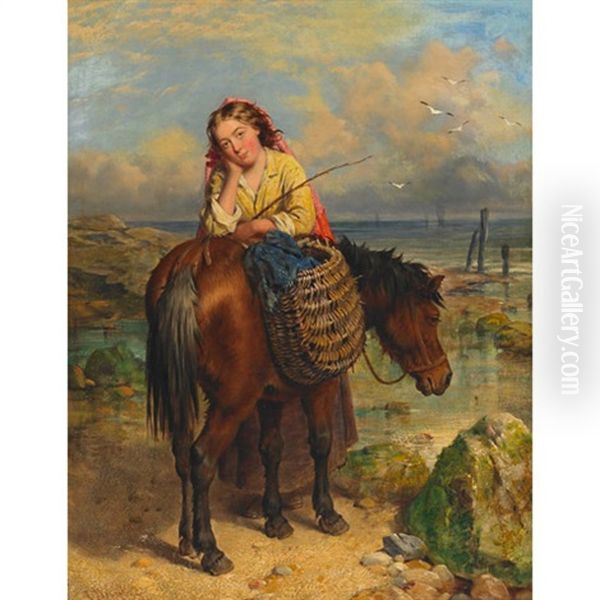 The Fisherman's Daughter Oil Painting by Isaac Henzell