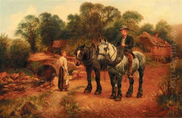 Spotkanie Na Drodze Oil Painting by Wilson Hepple