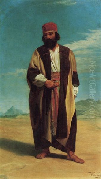 An Arab Oil Painting by John Rogers Herbert