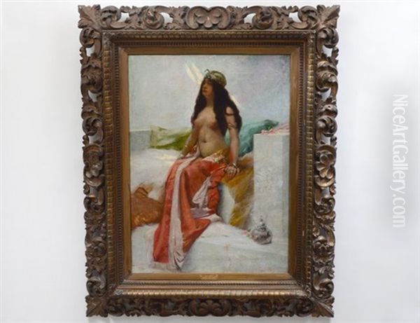 Harem Maiden Oil Painting by Leon Herbo