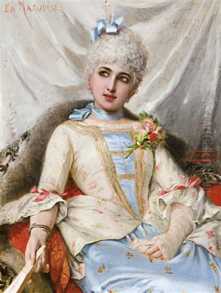 En Marquise Oil Painting by Leon Herbo