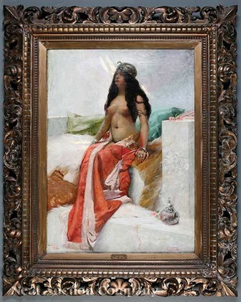 Cleopatra Oil Painting by Leon Herbo