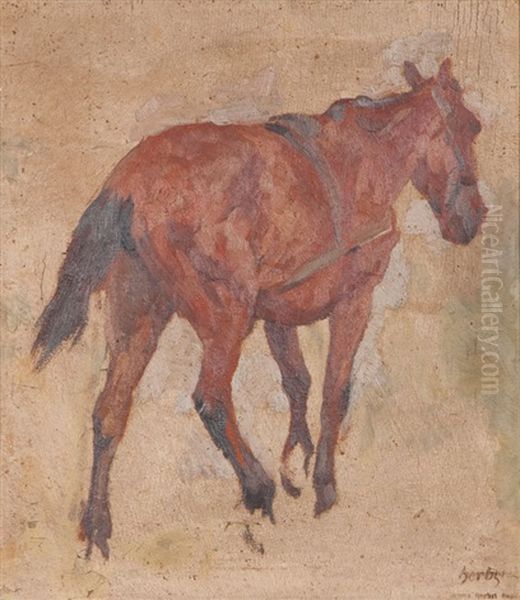 Stehendes Pferd Oil Painting by Thomas Herbst