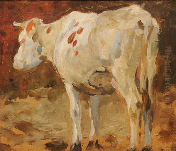 Standing Cow Oil Painting by Thomas Herbst