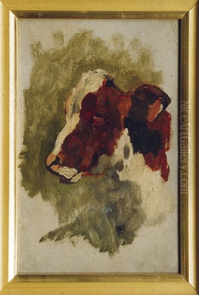 Cow Oil Painting by Thomas Herbst