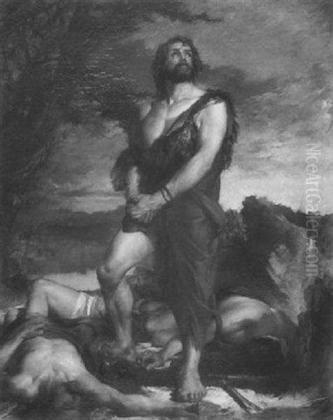 Samson Oil Painting by Robert Herdman