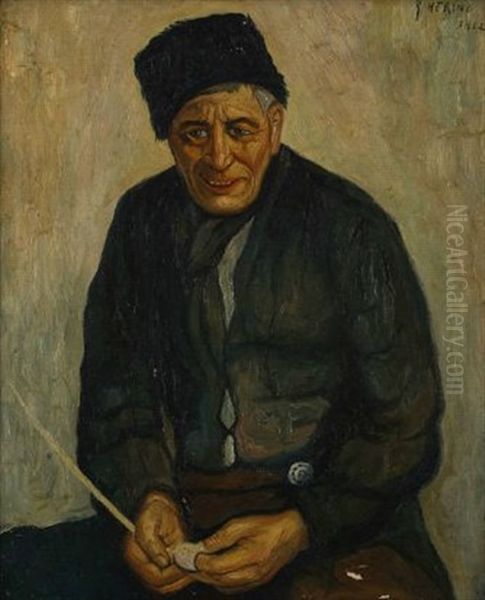 Portrait Of An Old Man by George Edwards Hering