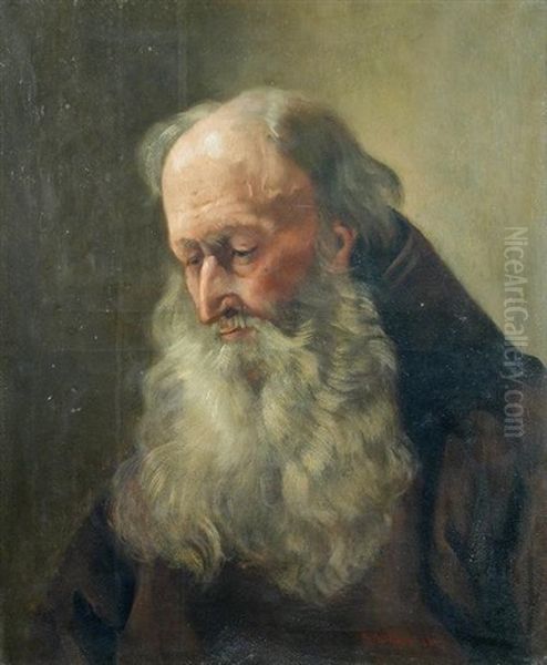 Study Of Saint Jerome Oil Painting by Sir Hubert von Herkomer