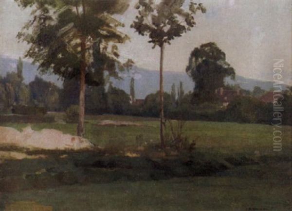 Sommerliche Landschaft by Jacques Elie Abraham Hermanjat