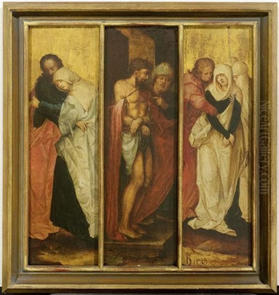 Drei Tafeln Zur Passion Christi Oil Painting by Joseph Marcus (Hoermann) Hermann