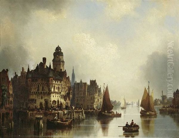 Ansicht Von Antwerpen by Ludwig Hermann