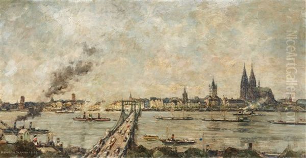 View Of Cologne by Heinrich Hermanns