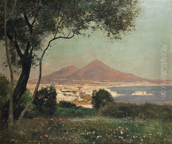 Fruhling Am Golf Von Capri Oil Painting by Heinrich Hermanns