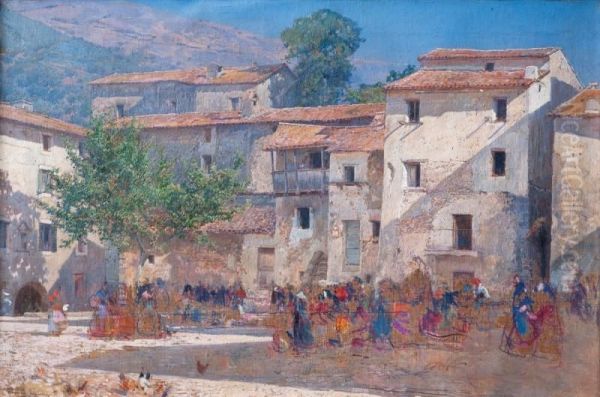 Anticoli Corrado Oil Painting by Mariano Barbasan Lagueruela