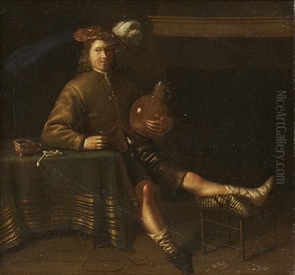 Man Med Bandage Oil Painting by Pieter Hermansz