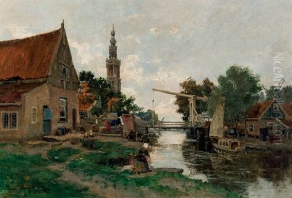 Edam, Holanda Oil Painting by Paul Hermanus