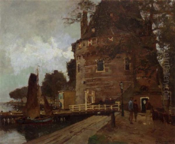 De Hoofdtoren, Hoorn Oil Painting by Paul Hermanus