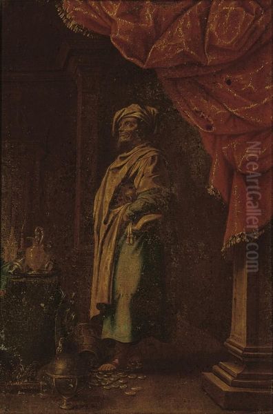 King Midas Oil Painting by Jean Barbault