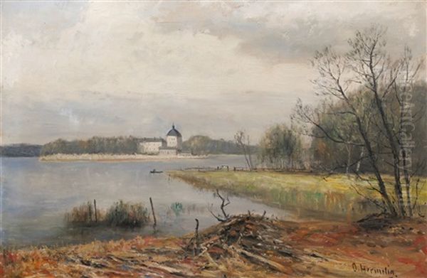 Orbyhus Oil Painting by Olof Hermelin