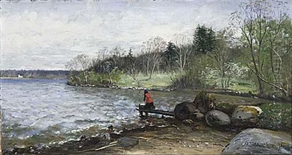 Varbyken Oil Painting by Olof Hermelin