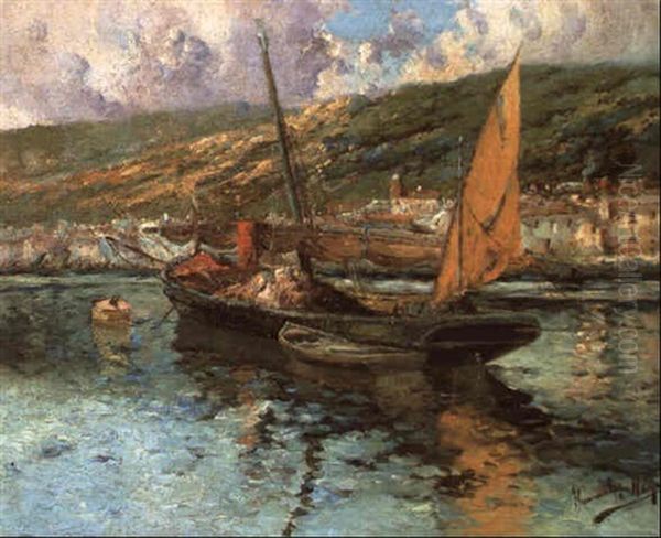 Velero Oil Painting by Francisco Hernandez Monjo