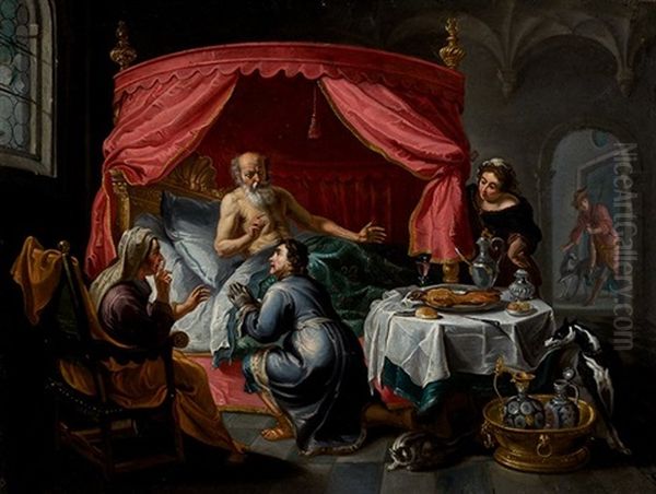 Esau Vende Su Primogenitura Oil Painting by Willem van Herp the Elder