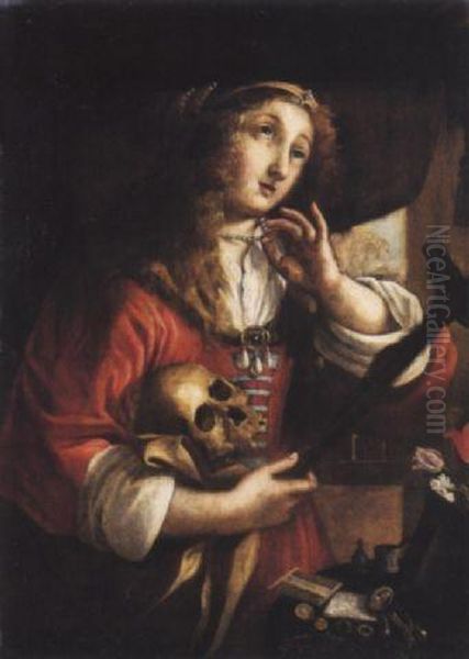 Vanitas Oil Painting by Giangiacomo Barbelli