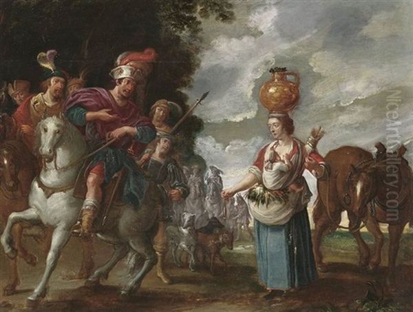 Die Heimkehr Des Jephta Oil Painting by Willem van Herp the Elder