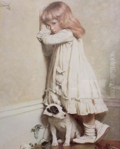 'in Disgrace'' Oil Painting by Charles Burton Barber