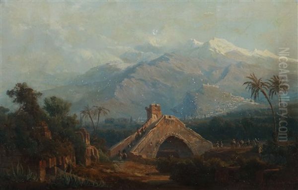 Tunis Oil Painting by Johann Andreas Herrenburg