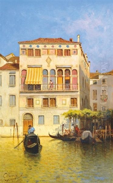 Venice Oil Painting by Cesar Herrer