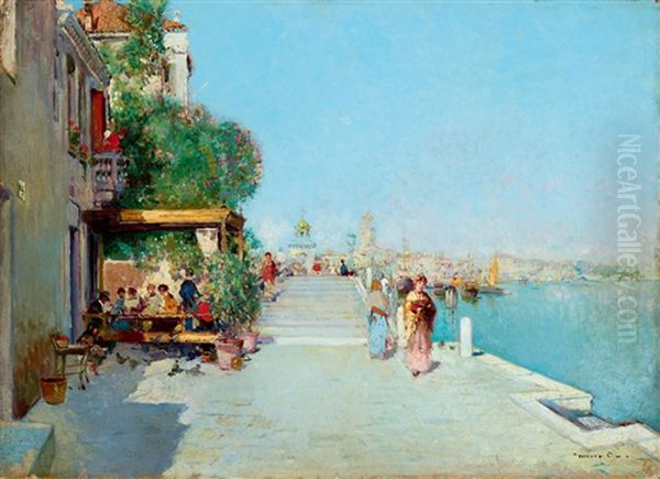 Venice Scene Oil Painting by Cesar Herrer