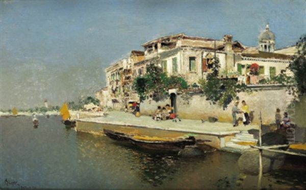 Venedig Oil Painting by Cesar Herrer