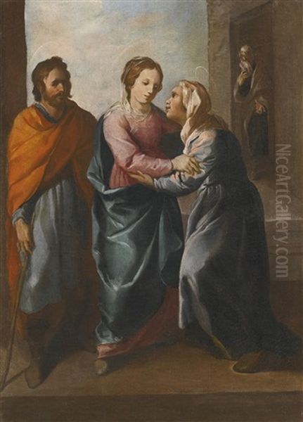 The Visitation Oil Painting by Francisco Herrera The Elder