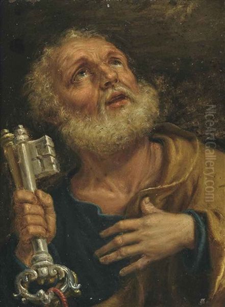 Saint Peter Oil Painting by Francisco Herrera The Elder