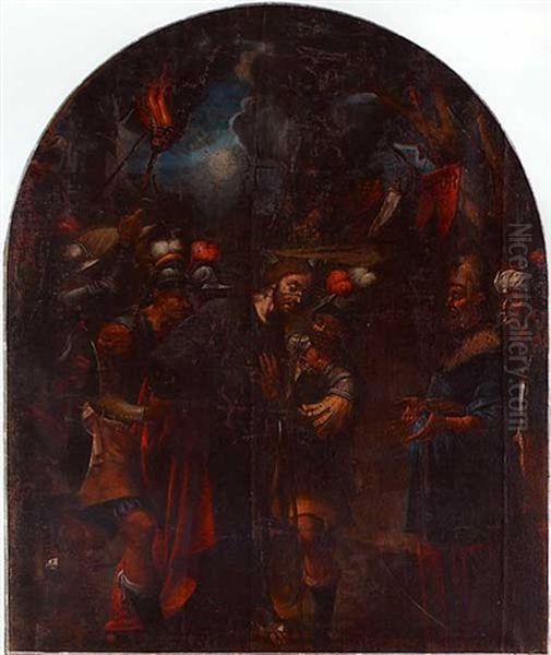 L'arrestation Du Christ Oil Painting by Francisco Herrera The Elder