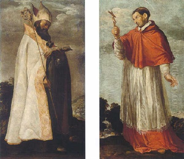 Saint Augustine Oil Painting by Francisco Herrera The Elder